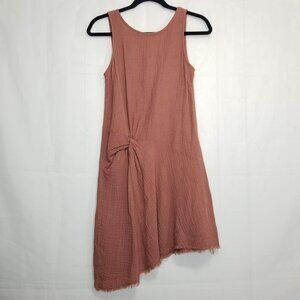Amadi Anthropologie Teresa Twisted Front Dress XS asymmetrical tank dress gauze